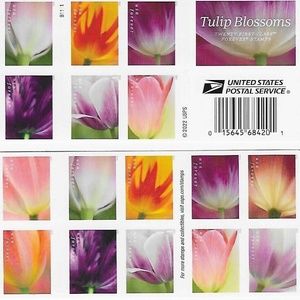 US Tulip Blossoms 20  book Scott #5777 - 5786